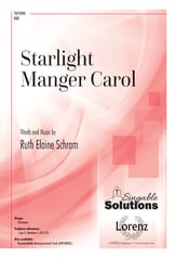 Starlight Manger Carol SAB choral sheet music cover